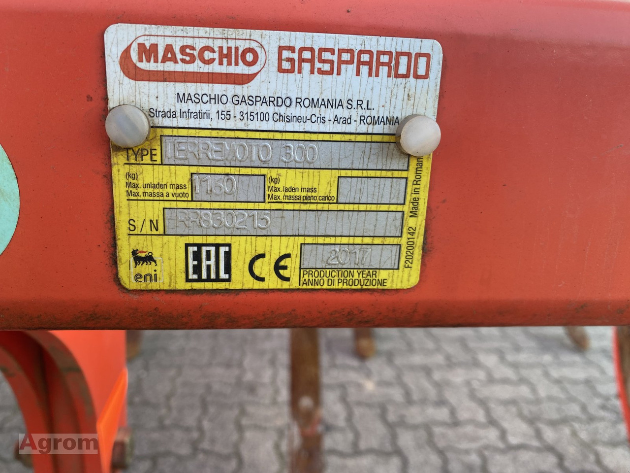 Maschio Terremoto 300 - المحراث: صورة 3 Maschio Terremoto 300 - المحراث: صورة 3