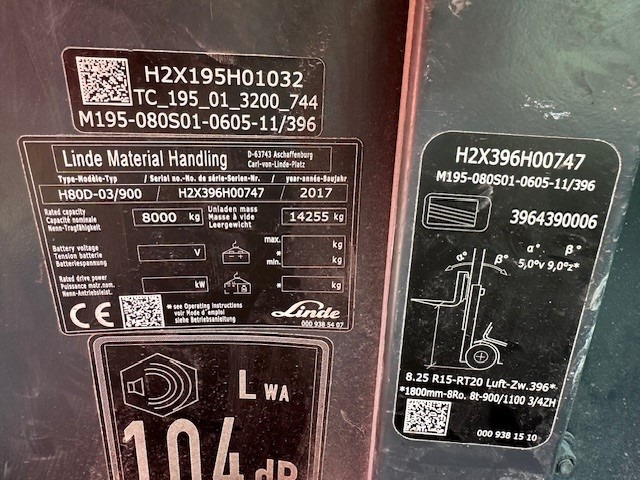 LINDE H80D-03/900 CABIN NO FORK CARIDGE NO FORKS - رافعة شوكية ديزل: صورة 2 LINDE H80D-03/900 CABIN NO FORK CARIDGE NO FORKS - رافعة شوكية ديزل: صورة 2