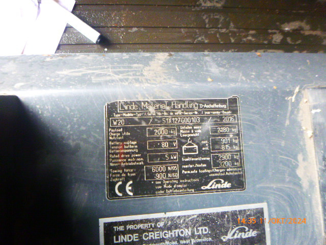 LINDE W20 2022 BATTERY!!! - جرار السحب الكهربائي: صورة 2 LINDE W20 2022 BATTERY!!! - جرار السحب الكهربائي: صورة 2