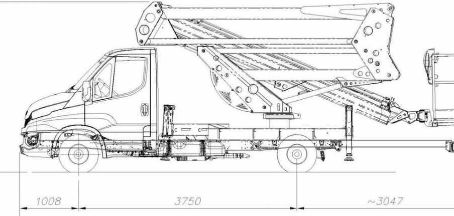 SOCAGE 20 D (IVECO) - منصة تلسكوبية محمولة على شاحنة: صورة 4 SOCAGE 20 D (IVECO) - منصة تلسكوبية محمولة على شاحنة: صورة 4
