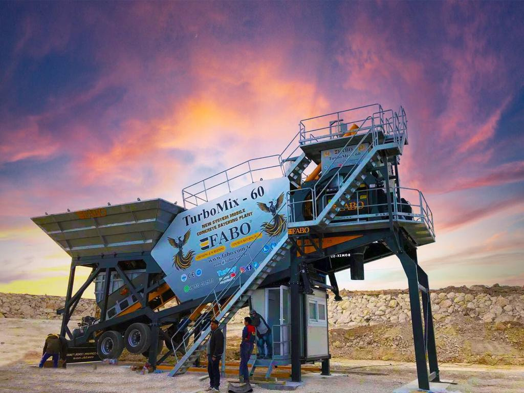 FABO mobile concrete batching plant - مصنع الخرسانة: صورة 1 FABO mobile concrete batching plant - مصنع الخرسانة: صورة 1