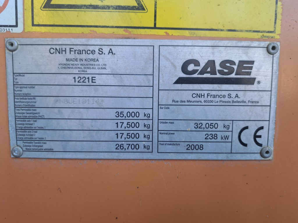 اللودر بعجل CASE Radlader 1221 E 6,5 m³ Schaufel: صورة 11