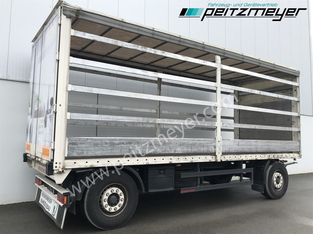 مقطورة ستارة جانبية KRUKENMEIER PRITSCHENANHÄNGER 18 T. mit Durchlade Drehschemel, Edscha: صورة 1