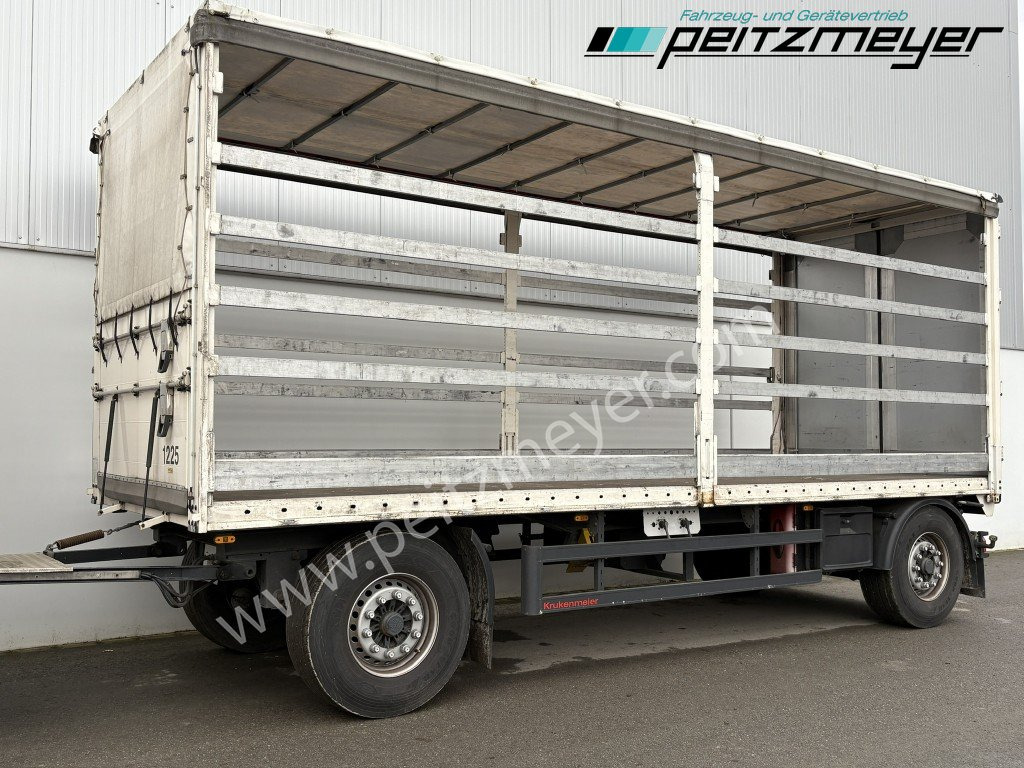 KRUKENMEIER PRITSCHENANHÄNGER 18 T. mit Durchlade - مقطورة ستارة جانبية: صورة 3 KRUKENMEIER PRITSCHENANHÄNGER 18 T. mit Durchlade - مقطورة ستارة جانبية: صورة 3