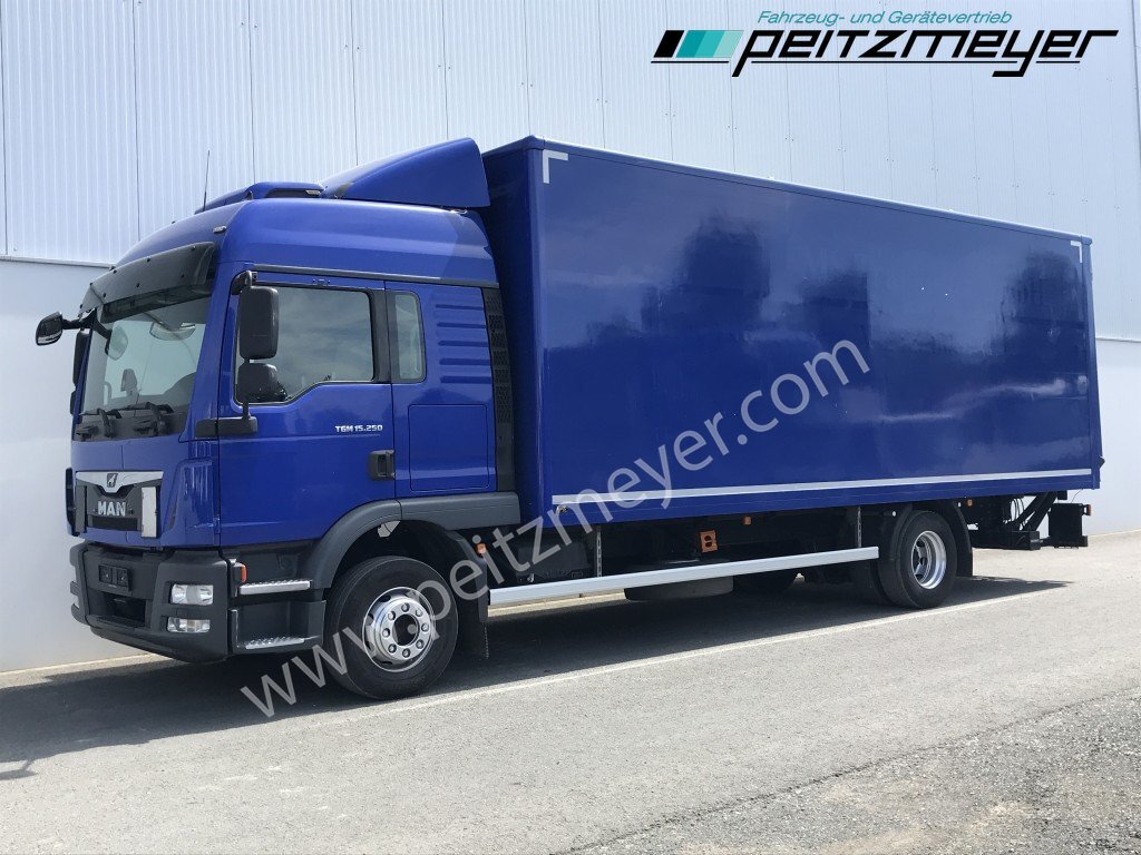 MAN TGM 15.250 BL, Klima+Standklima, LBW, AHK Schaltgetriebe, Scheckheft - شاحنة مقفلة: صورة 1 MAN TGM 15.250 BL, Klima+Standklima, LBW, AHK Schaltgetriebe, Scheckheft - شاحنة مقفلة: صورة 1