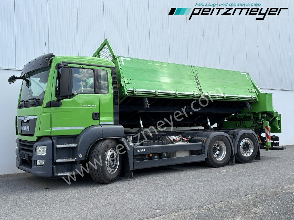 MAN TGS 26.460 FL 6x2 Kipper+Kran+Funk Lenkachse, 2-Seitenkipper, Atlas 172.3 - شاحنة قلاب: صورة 1 MAN TGS 26.460 FL 6x2 Kipper+Kran+Funk Lenkachse, 2-Seitenkipper, Atlas 172.3 - شاحنة قلاب: صورة 1