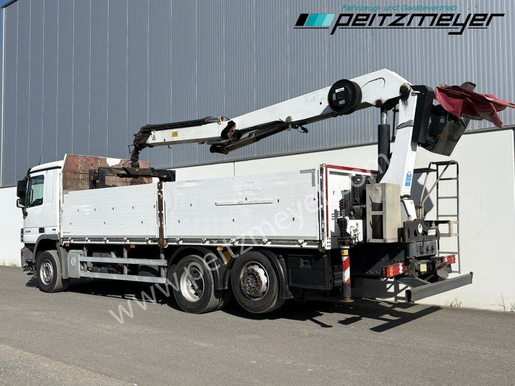 MERCEDES-BENZ Actros 2536 LL Pritsche HMF Heckkran m. Zange Baustoff - شاحنات مسطحة, شاحنة كرين: صورة 3 MERCEDES-BENZ Actros 2536 LL Pritsche HMF Heckkran m. Zange Baustoff - شاحنات مسطحة, شاحنة كرين: صورة 3