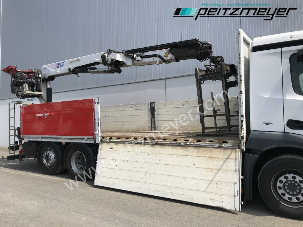 شاحنات مسطحة, شاحنة كرين MERCEDES-BENZ Antos 2536 LL Pritsche HMF 2110-L5 5 fach Ausschub mit Steinzange: صورة 19