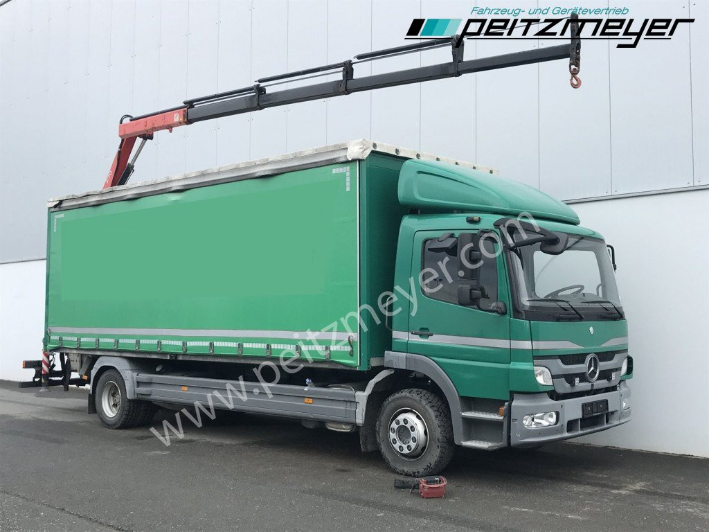 MERCEDES-BENZ Atego 1224 L Pritsche m. Heckkran Funk 4 x hydraulisch - شاحنة ستارة, شاحنة كرين: صورة 2 MERCEDES-BENZ Atego 1224 L Pritsche m. Heckkran Funk 4 x hydraulisch - شاحنة ستارة, شاحنة كرين: صورة 2
