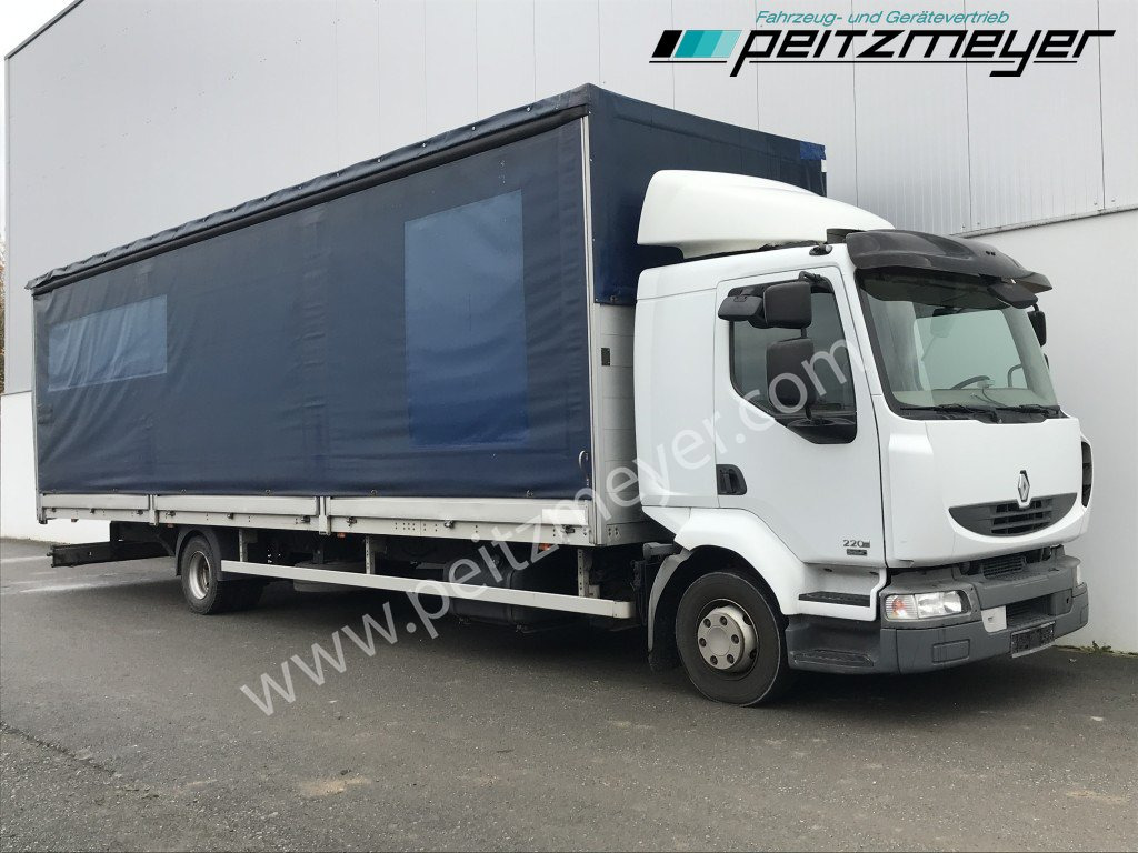 RENAULT (F) Midlum 220.12 Maxi Pritsche 9,5 m MAXI - شاحنة ستارة: صورة 2 RENAULT (F) Midlum 220.12 Maxi Pritsche 9,5 m MAXI - شاحنة ستارة: صورة 2
