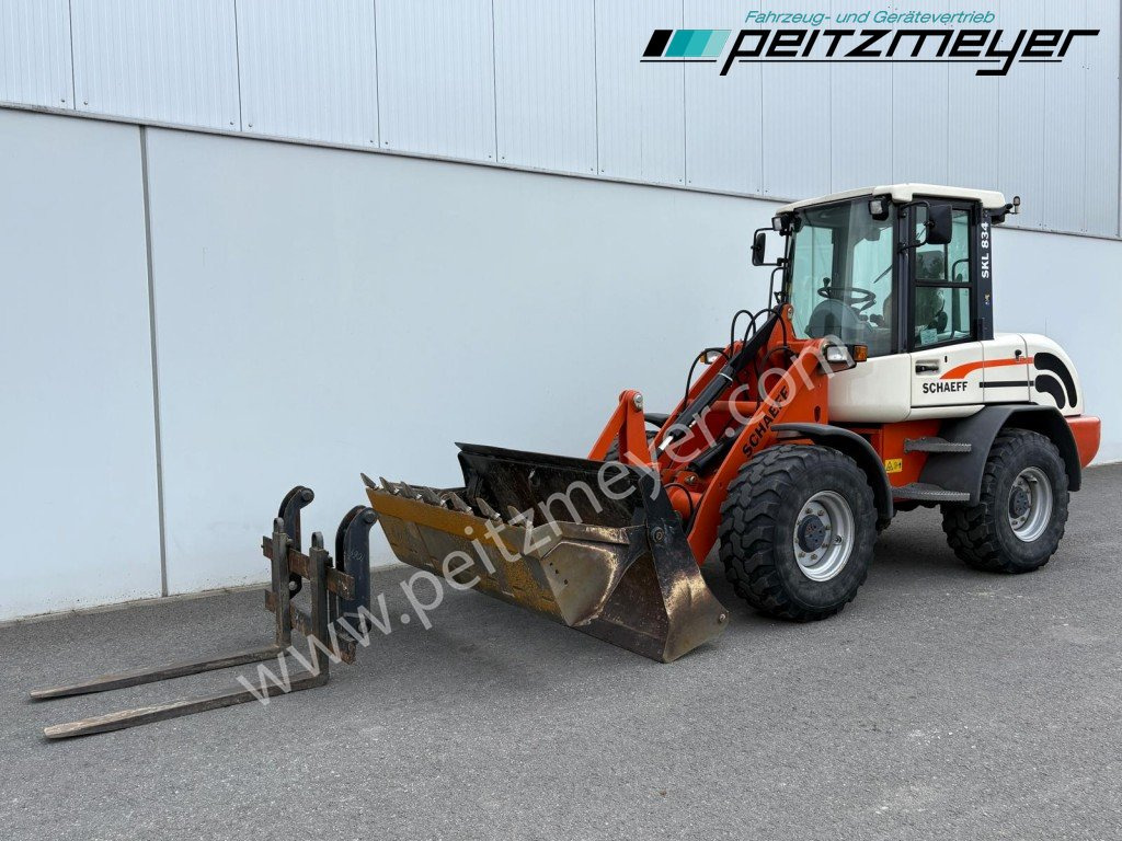 SCHAEFF RADLADER SKL 834 Palettengabel + Klappschaufel - اللودر بعجل: صورة 1 SCHAEFF RADLADER SKL 834 Palettengabel + Klappschaufel - اللودر بعجل: صورة 1