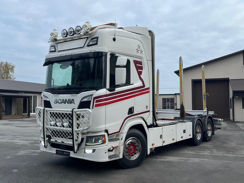 Scania R730 B6X4NB - شاحنة قطع الأشجار, شاحنة كرين: صورة 1 Scania R730 B6X4NB - شاحنة قطع الأشجار, شاحنة كرين: صورة 1