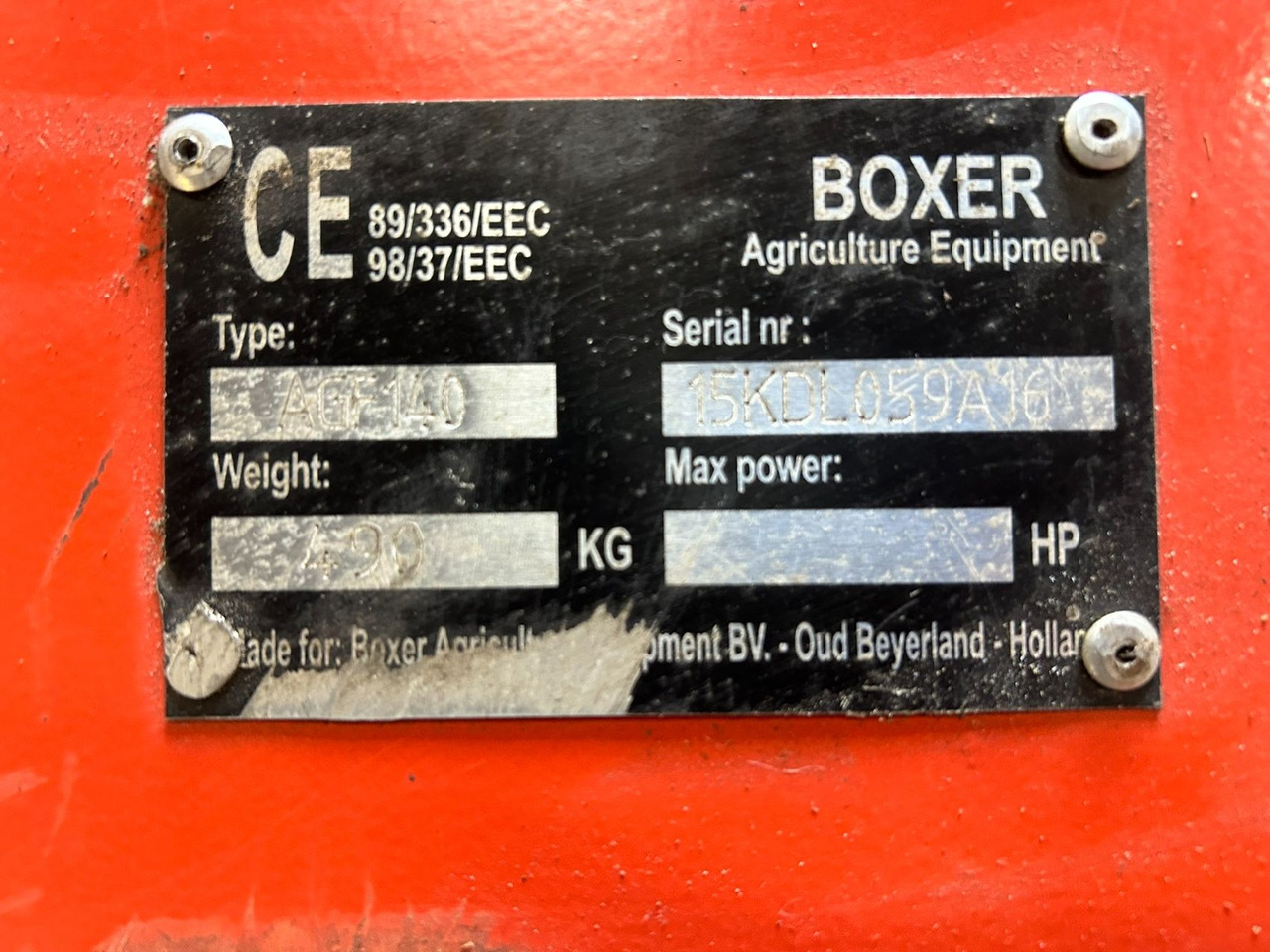 Boxer Boxer agroculture agf140 - جزازة حافة: صورة 4 Boxer Boxer agroculture agf140 - جزازة حافة: صورة 4