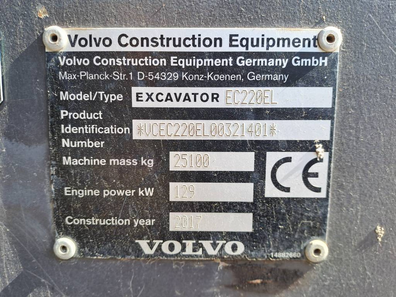 حفار زحاف Volvo EC220EL: صورة 11