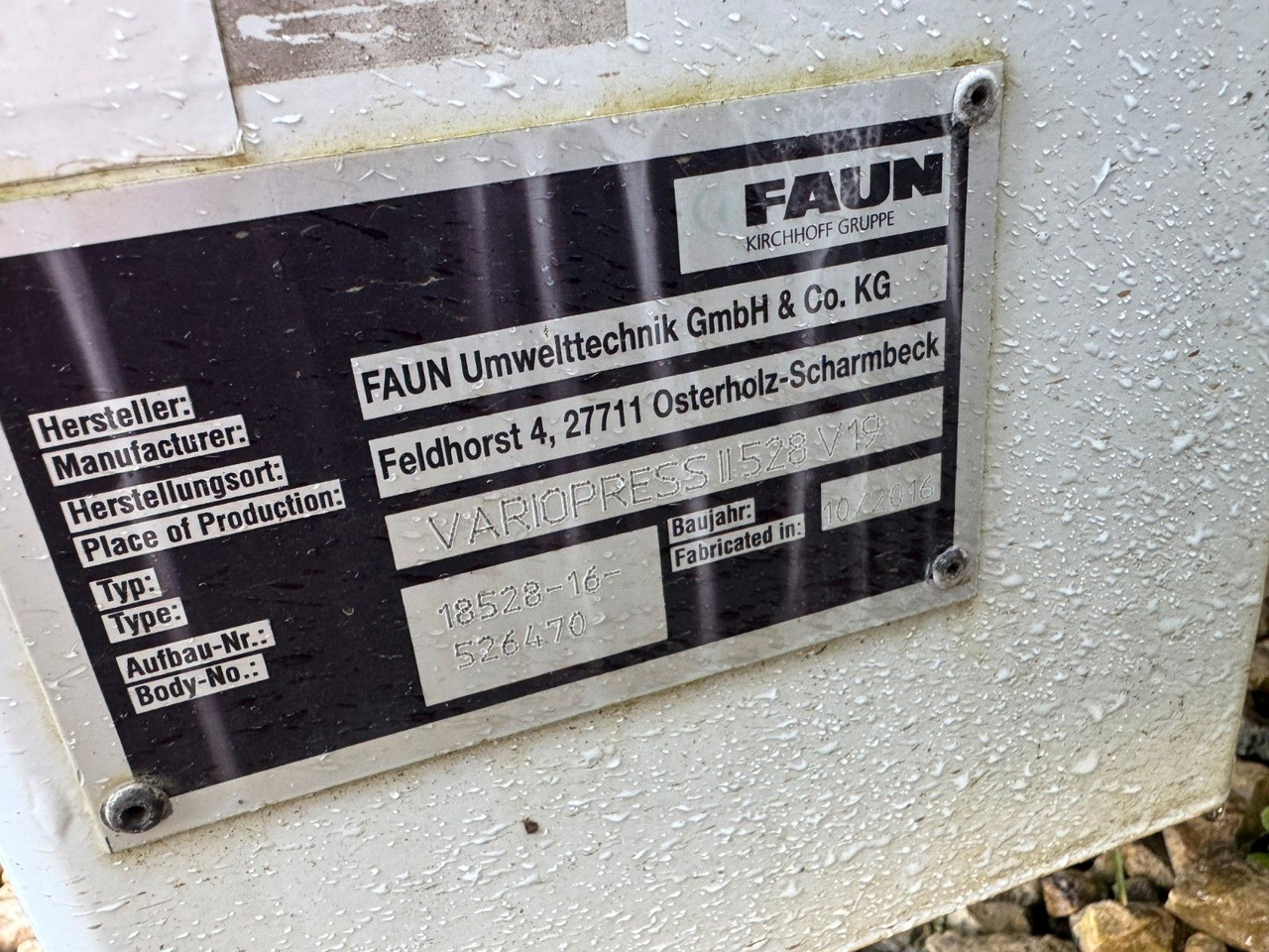 Faun Variopress II 528 V 19 Faun Variopress II 528 V 19 - شاحنة النفايات: صورة 2 Faun Variopress II 528 V 19 Faun Variopress II 528 V 19 - شاحنة النفايات: صورة 2