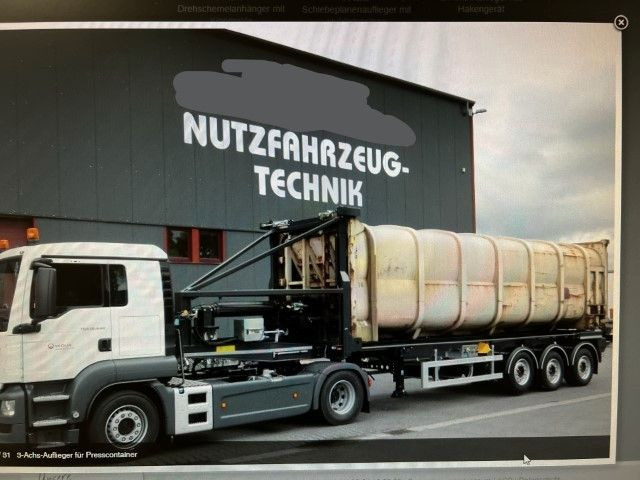 جديدة نصف مقطورة لنقل الحاويات H&W 3- Achs Auflieger für Presscontainer H&W 3- Achs Auflieger für Presscontainer: صورة 14