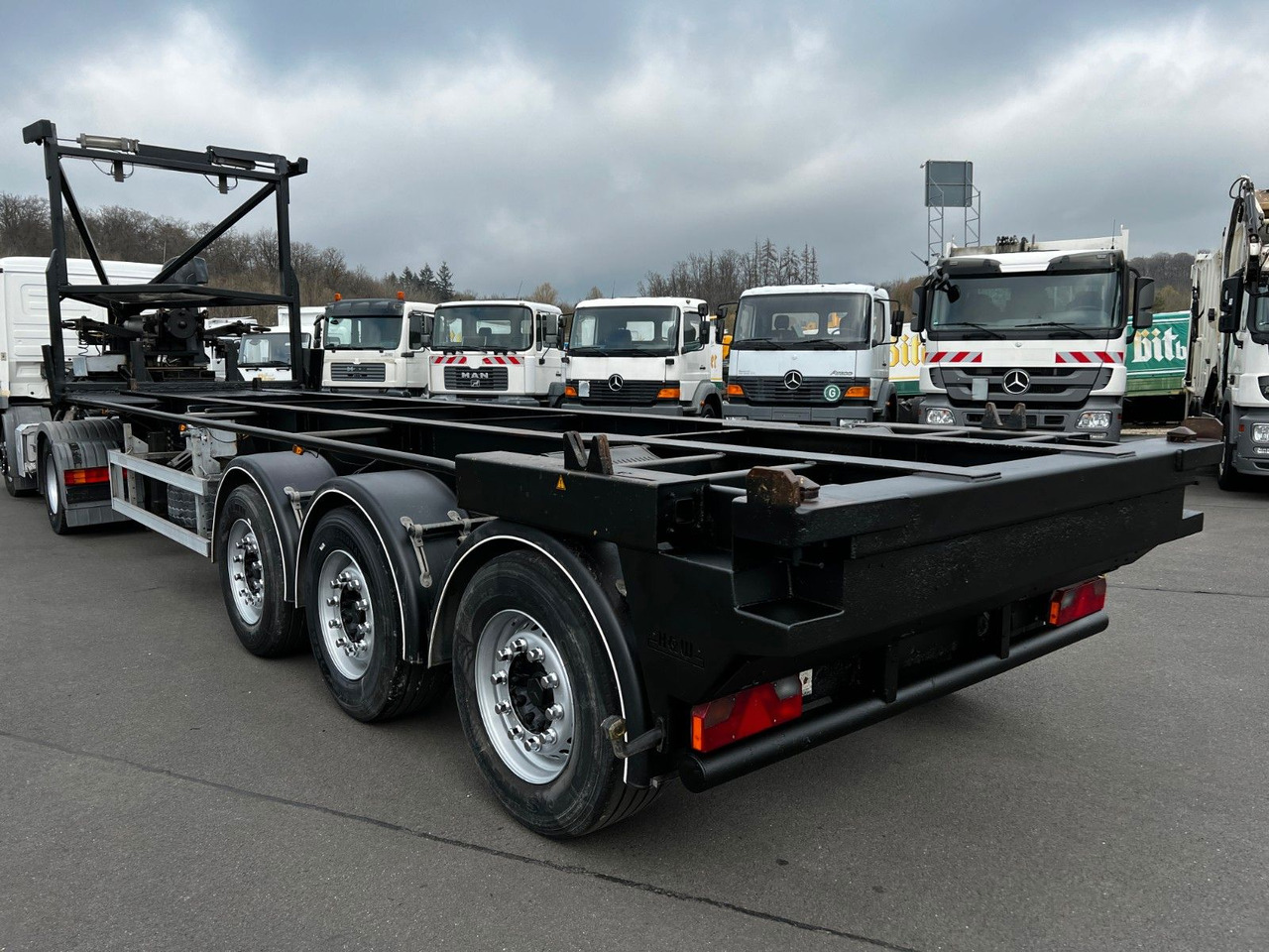 جديدة نصف مقطورة لنقل الحاويات H&W 3- Achs Auflieger für Presscontainer H&W 3- Achs Auflieger für Presscontainer: صورة 6
