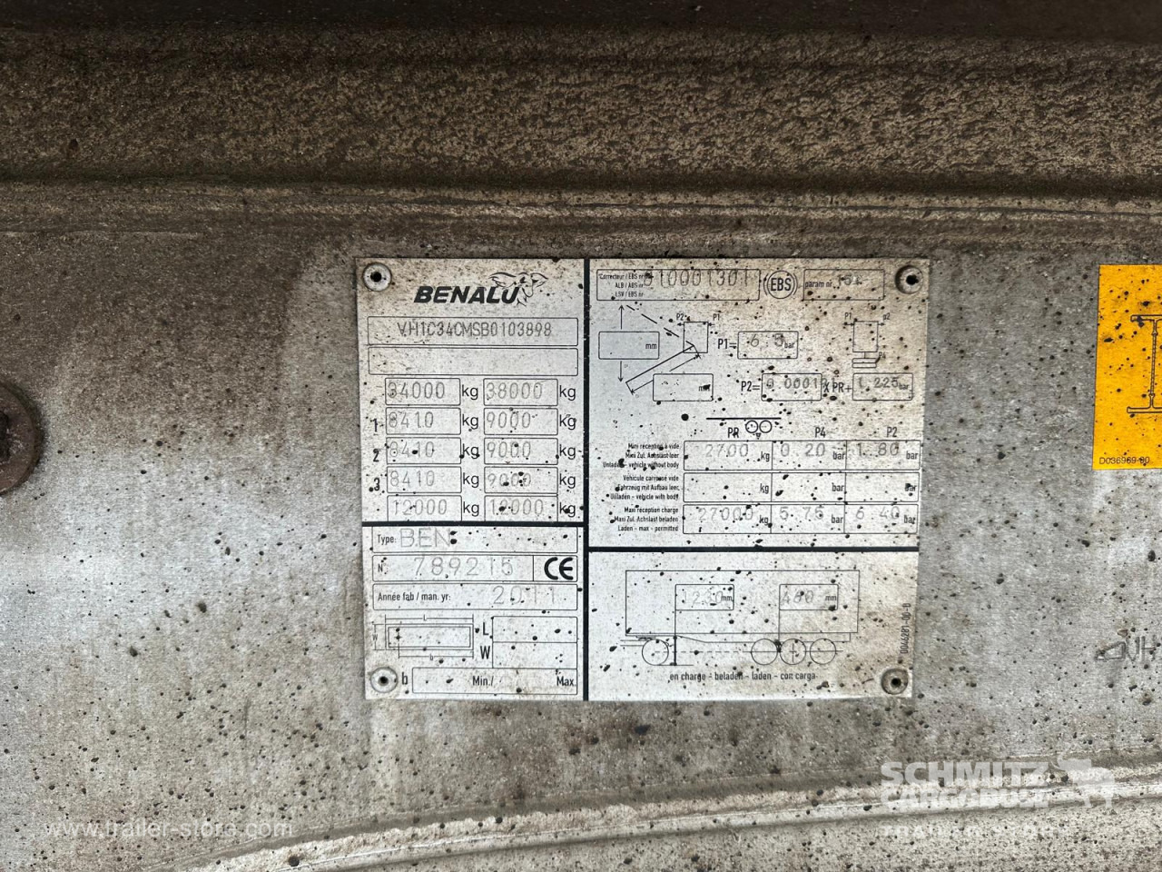 BENALU Tipper Alu-square sided body 24m³ - قلابة نصف مقطورة نصف مقطورة قلابة: صورة 4 BENALU Tipper Alu-square sided body 24m³ - قلابة نصف مقطورة نصف مقطورة قلابة: صورة 4
