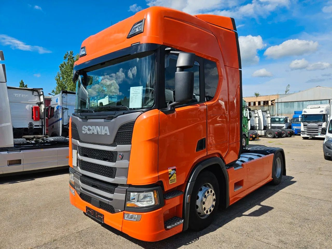 Scania R450 PTO, Standklima, Navi, New Smart2 tachograp - وحدة جر: صورة 1 Scania R450 PTO, Standklima, Navi, New Smart2 tachograp - وحدة جر: صورة 1