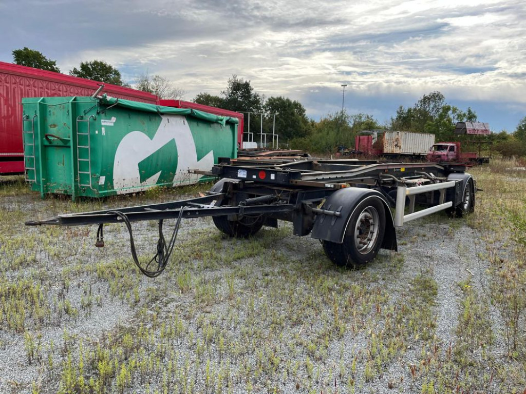 HUEFFERMANN 2-achs Abrollanhänger Containeranhänger HSA 18.70 - مقطورة هوك ليفت/ لود لوجر: صورة 1 HUEFFERMANN 2-achs Abrollanhänger Containeranhänger HSA 18.70 - مقطورة هوك ليفت/ لود لوجر: صورة 1