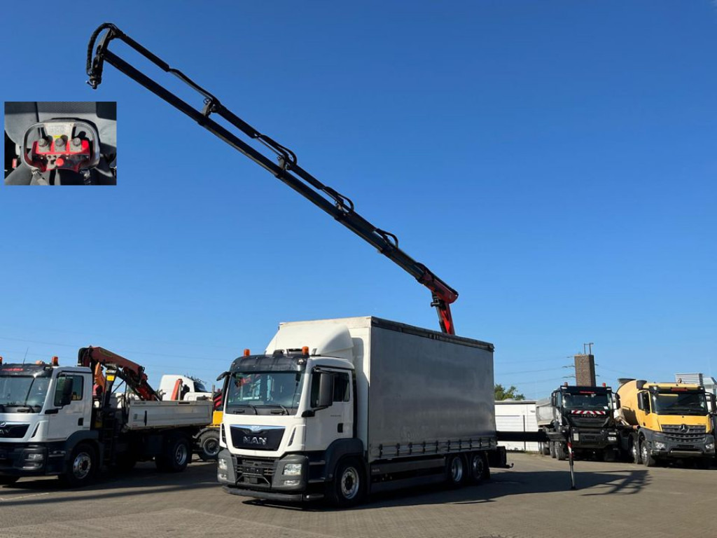 MAN MAN TG-S Pritsche Heckkran 26.400 6x2-2 BL 5xhydr.Ausschub, Funk - شاحنة ستارة, شاحنة كرين: صورة 1 MAN MAN TG-S Pritsche Heckkran 26.400 6x2-2 BL 5xhydr.Ausschub, Funk - شاحنة ستارة, شاحنة كرين: صورة 1