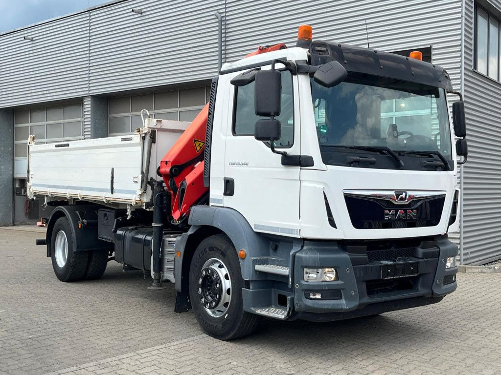 MAN TG-M 18.340 4x2 2-Achs Kipper Kran Palf. PK 130 - شاحنة قلاب, شاحنة كرين: صورة 2 MAN TG-M 18.340 4x2 2-Achs Kipper Kran Palf. PK 130 - شاحنة قلاب, شاحنة كرين: صورة 2