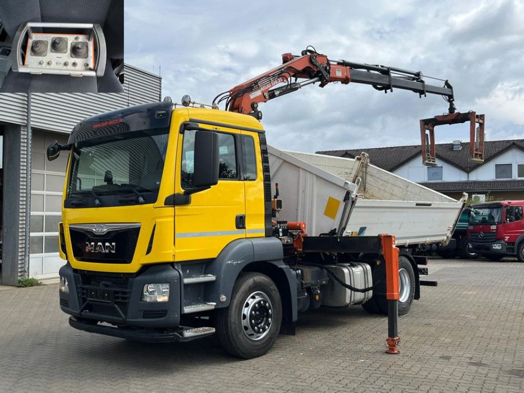 MAN TG-S 18.400 4x2 BL 2-Achs Kipper Kran Atlas 120+ - شاحنة قلاب, شاحنة كرين: صورة 1 MAN TG-S 18.400 4x2 BL 2-Achs Kipper Kran Atlas 120+ - شاحنة قلاب, شاحنة كرين: صورة 1
