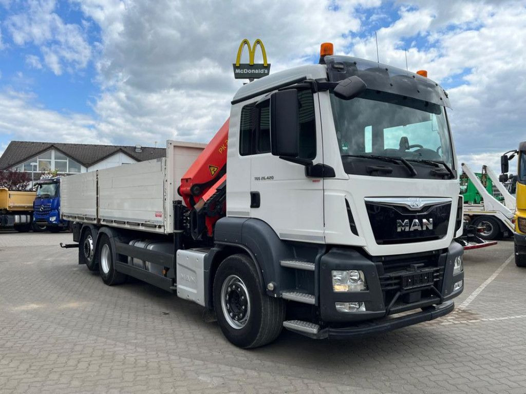 MAN TG-S 26.420 6x2 BL Pritsche Kran Palf. PK 22002+ - شاحنات مسطحة, شاحنة كرين: صورة 3 MAN TG-S 26.420 6x2 BL Pritsche Kran Palf. PK 22002+ - شاحنات مسطحة, شاحنة كرين: صورة 3