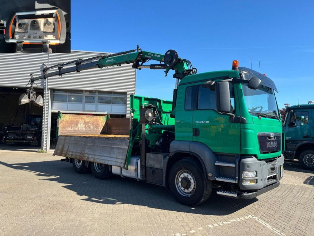 MAN TG-S 28.480 6x4H-4 BL 3-Achs Kipper Kran Funk Li - شاحنة كرين: صورة 3 MAN TG-S 28.480 6x4H-4 BL 3-Achs Kipper Kran Funk Li - شاحنة كرين: صورة 3