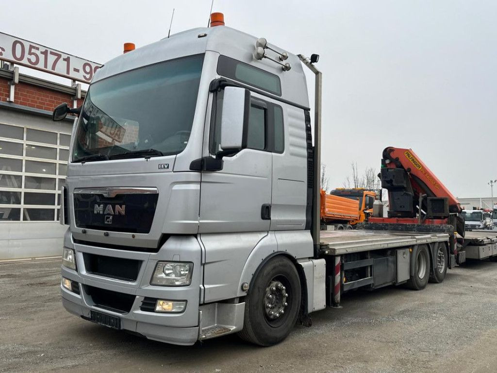 MAN TG-X 26.400 6x2 Pritsche Heckkran Palfinger PK 3 - شاحنات مسطحة, شاحنة كرين: صورة 1 MAN TG-X 26.400 6x2 Pritsche Heckkran Palfinger PK 3 - شاحنات مسطحة, شاحنة كرين: صورة 1