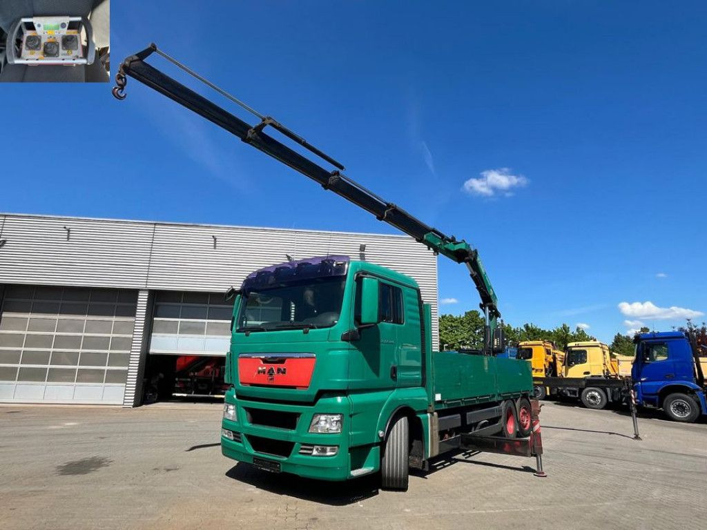 MAN TG-X 26.440 6x2-2 BL Pritsche Heckkran Fassi 360 - شاحنات مسطحة, شاحنة كرين: صورة 1 MAN TG-X 26.440 6x2-2 BL Pritsche Heckkran Fassi 360 - شاحنات مسطحة, شاحنة كرين: صورة 1