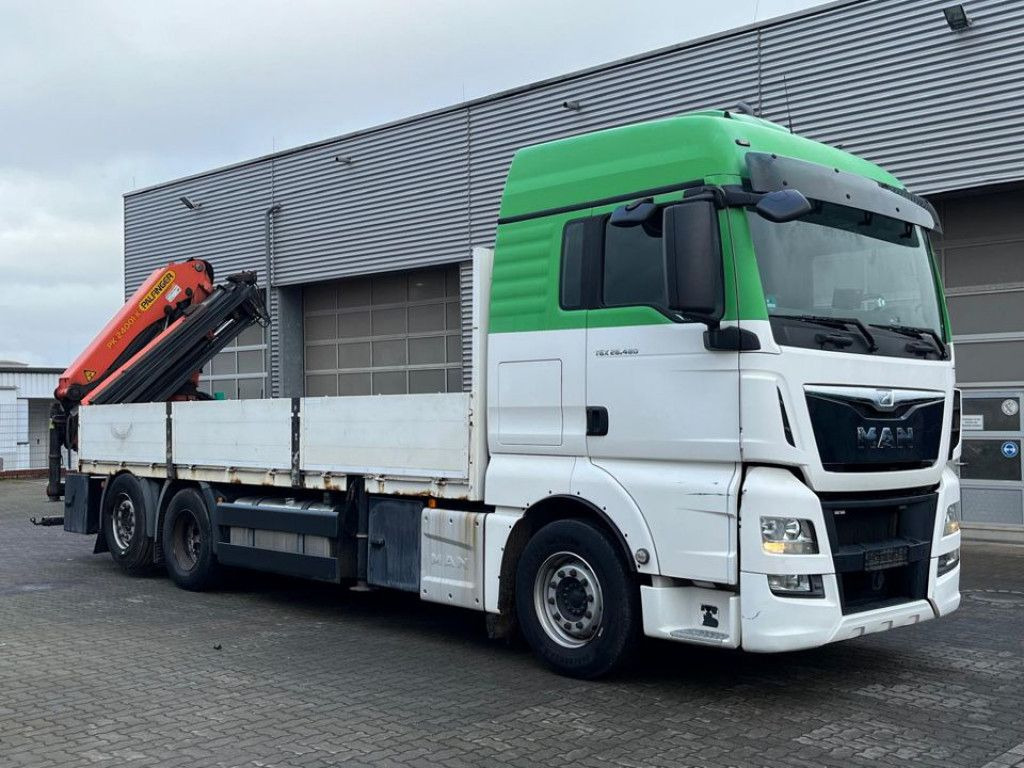 MAN TG-X 26.480 6x2 Pritsche Heckkran Palfinger 2400 - شاحنات مسطحة, شاحنة كرين: صورة 2 MAN TG-X 26.480 6x2 Pritsche Heckkran Palfinger 2400 - شاحنات مسطحة, شاحنة كرين: صورة 2
