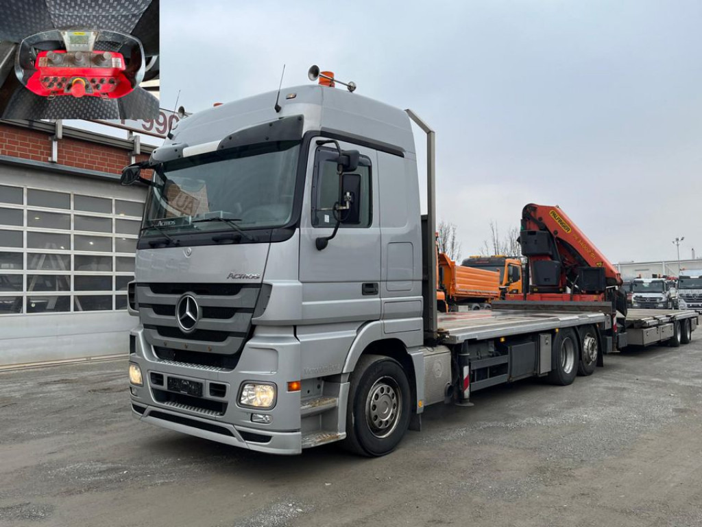 MERCEDES-BENZ Actros 2541 Pritsche Heckkran Palfinger PK 34002 - شاحنات مسطحة, شاحنة كرين: صورة 1 MERCEDES-BENZ Actros 2541 Pritsche Heckkran Palfinger PK 34002 - شاحنات مسطحة, شاحنة كرين: صورة 1