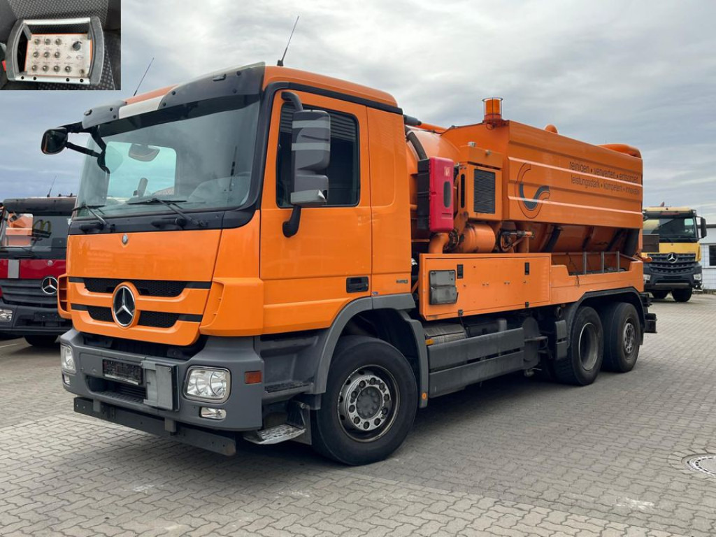MERCEDES-BENZ Actros 2546 L 6x2 Saug + Spülwagen super Zustand ADR - شاحنة الشفط: صورة 1 MERCEDES-BENZ Actros 2546 L 6x2 Saug + Spülwagen super Zustand ADR - شاحنة الشفط: صورة 1