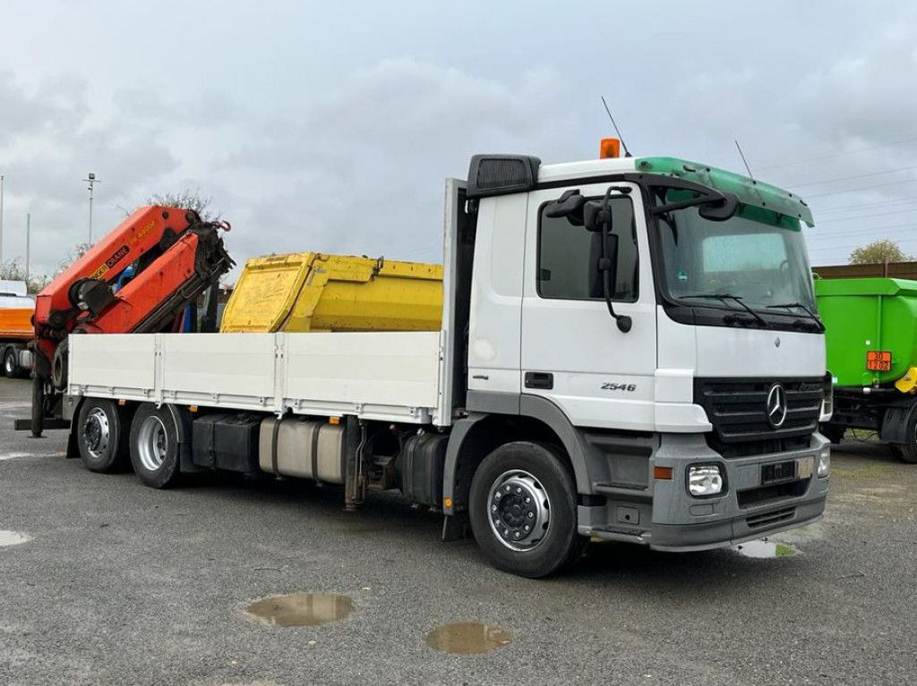 Mercedes-Benz Actros 2546 L 6x2 Pritsche Heckkran Palfinger P - شاحنات مسطحة, شاحنة كرين: صورة 2 Mercedes-Benz Actros 2546 L 6x2 Pritsche Heckkran Palfinger P - شاحنات مسطحة, شاحنة كرين: صورة 2