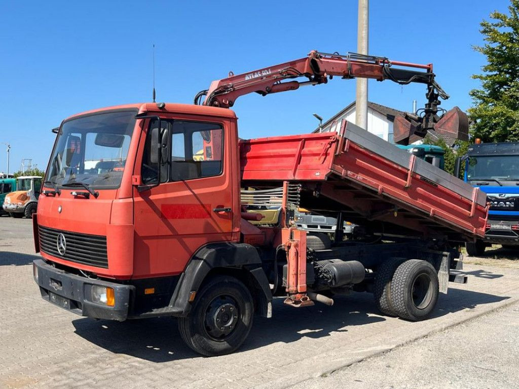 شاحنة قلاب, شاحنة كرين Mercedes-Benz LN 914 K 2-Achs Kipper Kran 6 cylinder engine: صورة 1