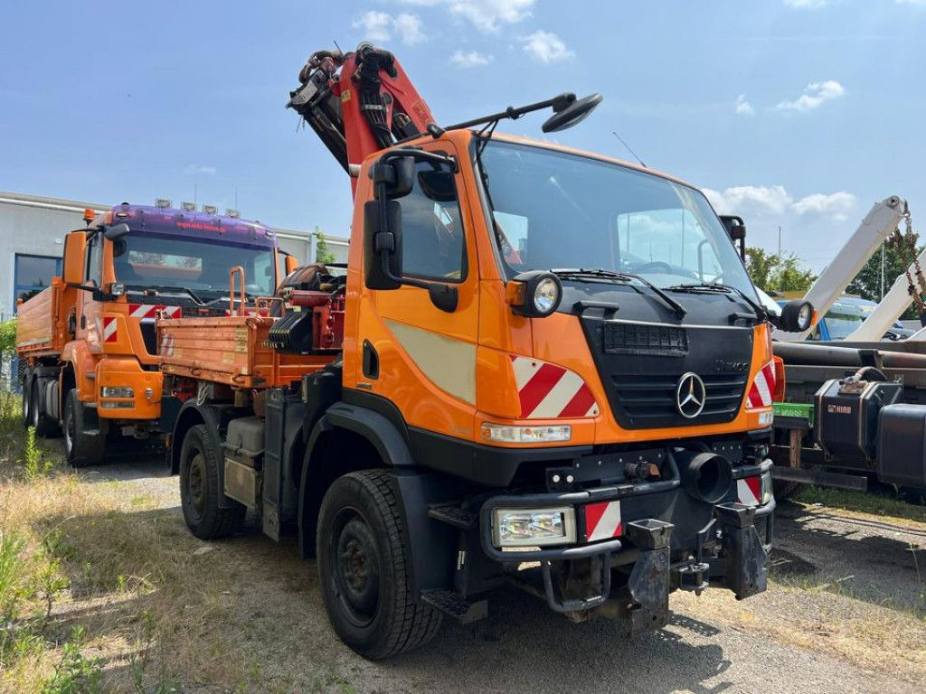 Mercedes-Benz Unimog U20 2-Achs Allradkipper Kran Palfinger Kr - شاحنة قلاب, شاحنة كرين: صورة 2 Mercedes-Benz Unimog U20 2-Achs Allradkipper Kran Palfinger Kr - شاحنة قلاب, شاحنة كرين: صورة 2