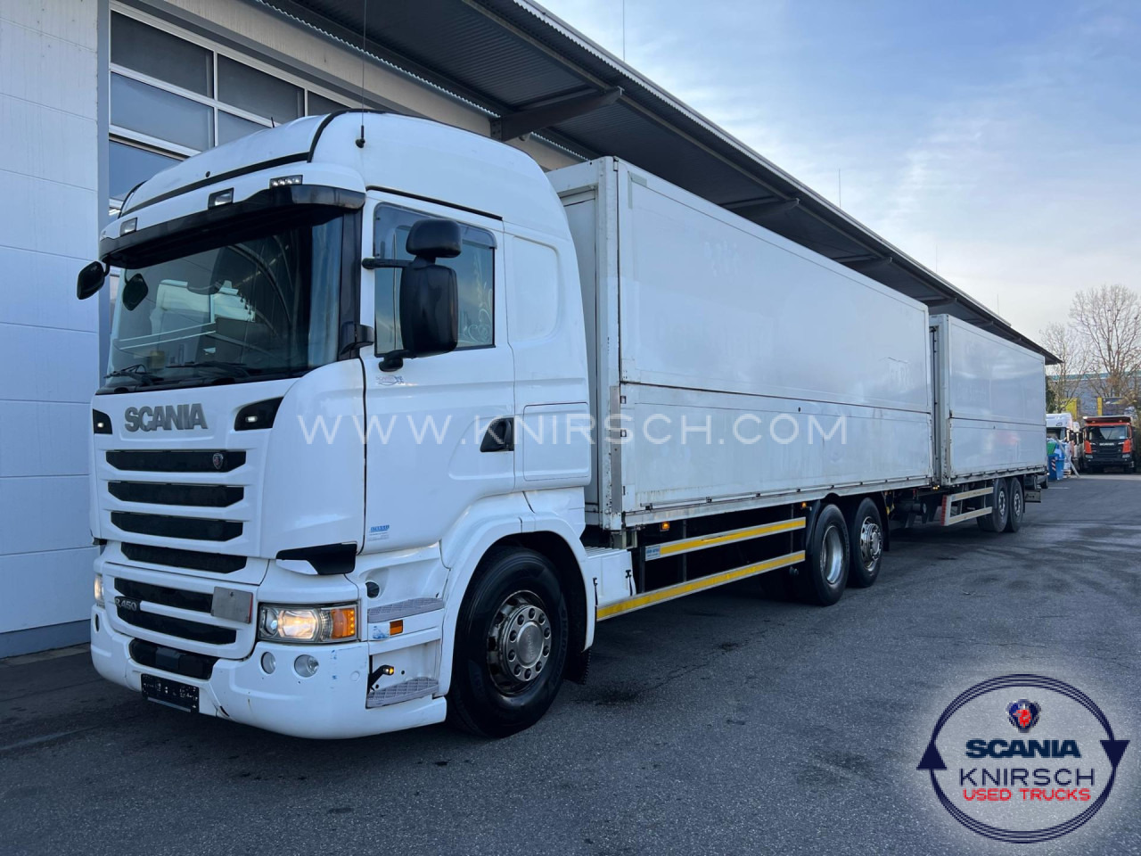 SCANIA R 450 LB6x2*4MNB Getränkeaufbau mit Anhänger - شاحنة هيكل كابينة: صورة 1 SCANIA R 450 LB6x2*4MNB Getränkeaufbau mit Anhänger - شاحنة هيكل كابينة: صورة 1