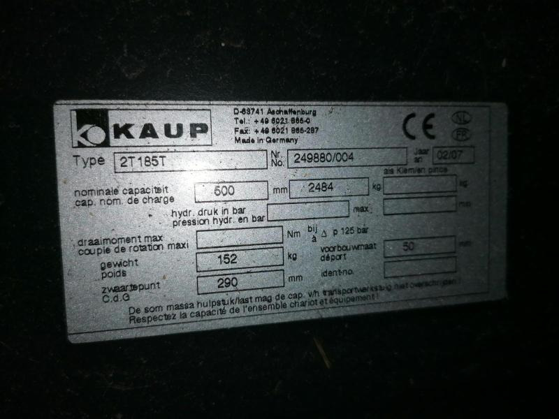 Kaup 2T185T - شوكة - معدات المناولة: صورة 3 Kaup 2T185T - شوكة - معدات المناولة: صورة 3