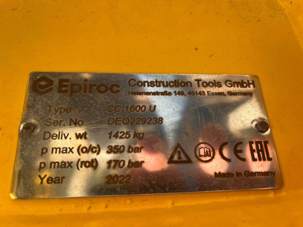 Epiroc Abbruchzange CC1600U - مقص الهدم - آلات البناء: صورة 4 Epiroc Abbruchzange CC1600U - مقص الهدم - آلات البناء: صورة 4