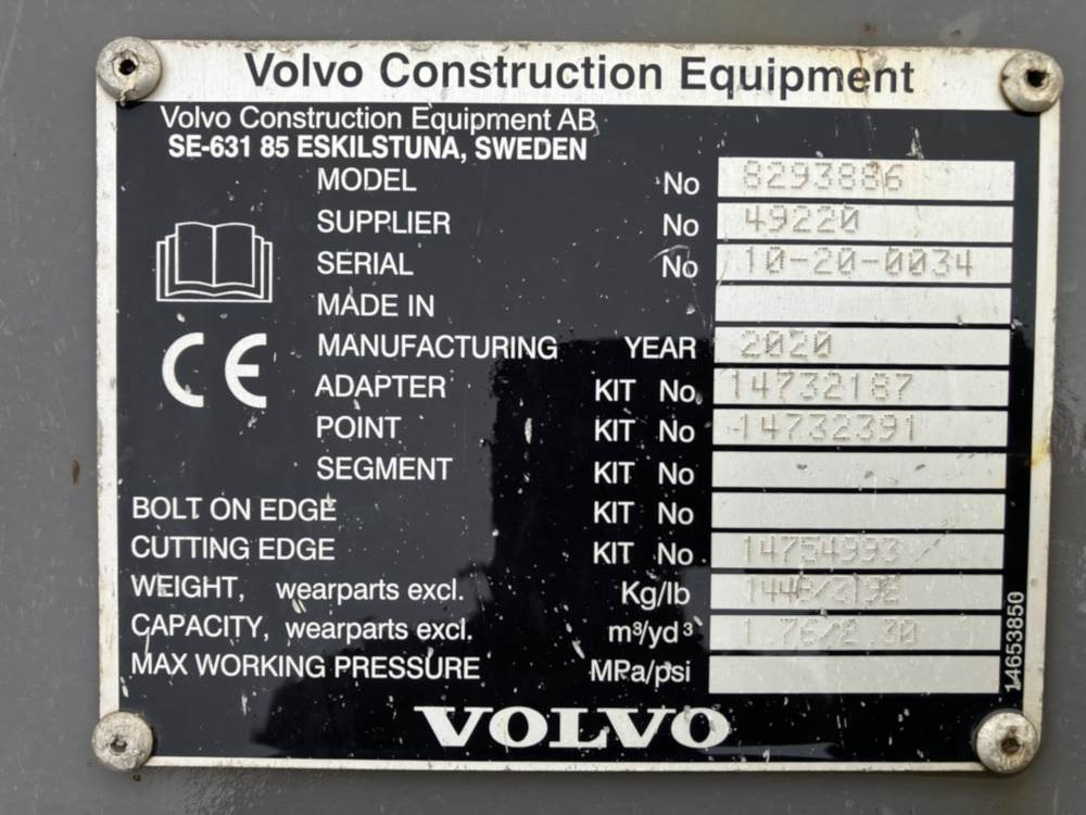 Volvo Tieflöffel mit Zähnen - Festanbau - جرافة حفار: صورة 4 Volvo Tieflöffel mit Zähnen - Festanbau - جرافة حفار: صورة 4