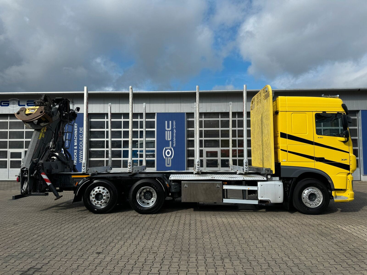 DAF XF 530 6x2 Holztransport Kran PENZ 15Z9.50 *Anh. - شاحنة قطع الأشجار, شاحنة كرين: صورة 4 DAF XF 530 6x2 Holztransport Kran PENZ 15Z9.50 *Anh. - شاحنة قطع الأشجار, شاحنة كرين: صورة 4