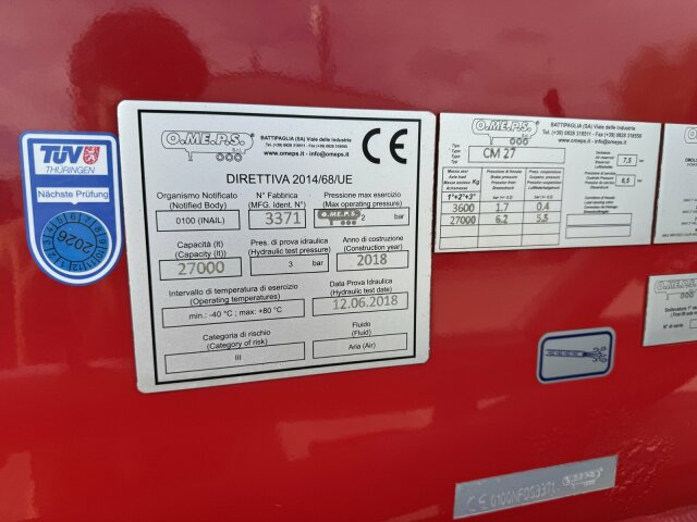 Feldbinder O.ME.P.S Silo Auflieger 27 m³ - Asche, Gülle - بلكر: صورة 3 Feldbinder O.ME.P.S Silo Auflieger 27 m³ - Asche, Gülle - بلكر: صورة 3