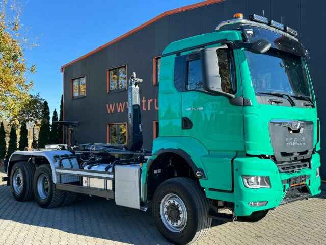 MAN 28.480 6x4 Abrollkipper Meiller Tectrum RS21.65 - شاحنة ذات خطاف: صورة 1 MAN 28.480 6x4 Abrollkipper Meiller Tectrum RS21.65 - شاحنة ذات خطاف: صورة 1