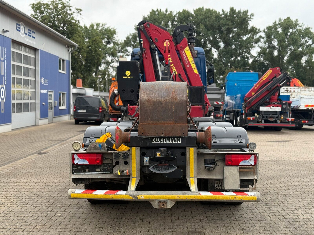 MAN TGS 28.480 6x4 Abrollkipper Kran Greifer 4,63 T - شاحنة ذات خطاف, شاحنة كرين: صورة 4 MAN TGS 28.480 6x4 Abrollkipper Kran Greifer 4,63 T - شاحنة ذات خطاف, شاحنة كرين: صورة 4