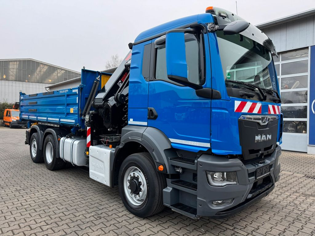 شاحنة كرين MAN TGS 28.510 6x4H Meiller Kipper Kran HIAB298 EP-5: صورة 1