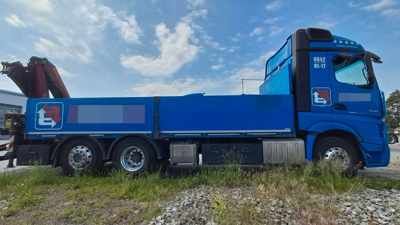 Mercedes-Benz ACTROS 2545 6x2 Pritsche Kran Palfinger PK20001K - شاحنة كرين: صورة 1 Mercedes-Benz ACTROS 2545 6x2 Pritsche Kran Palfinger PK20001K - شاحنة كرين: صورة 1