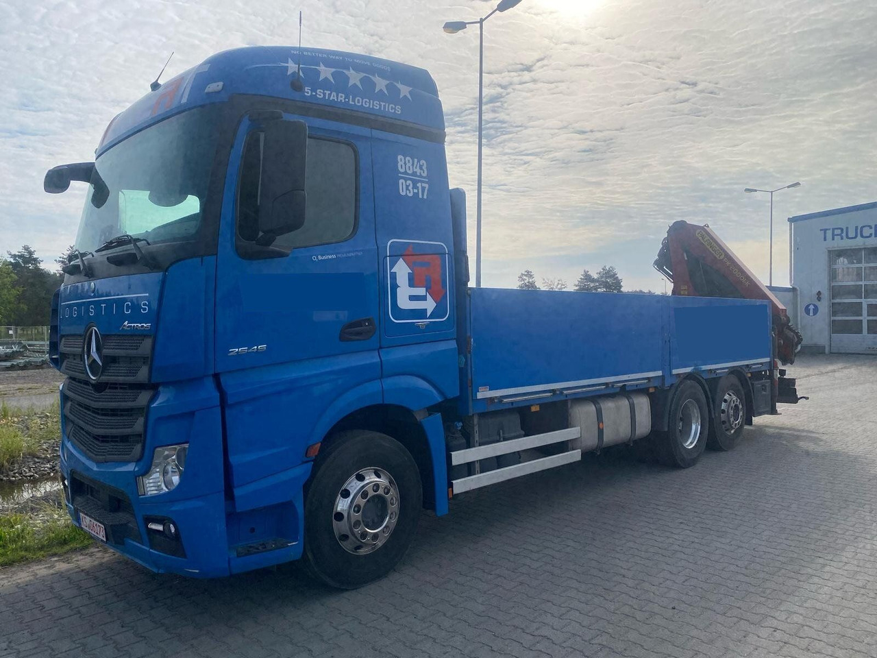 Mercedes-Benz ACTROS 2545 6x2 Pritsche Kran Palfinger PK20001K - شاحنات مسطحة, شاحنة كرين: صورة 3 Mercedes-Benz ACTROS 2545 6x2 Pritsche Kran Palfinger PK20001K - شاحنات مسطحة, شاحنة كرين: صورة 3