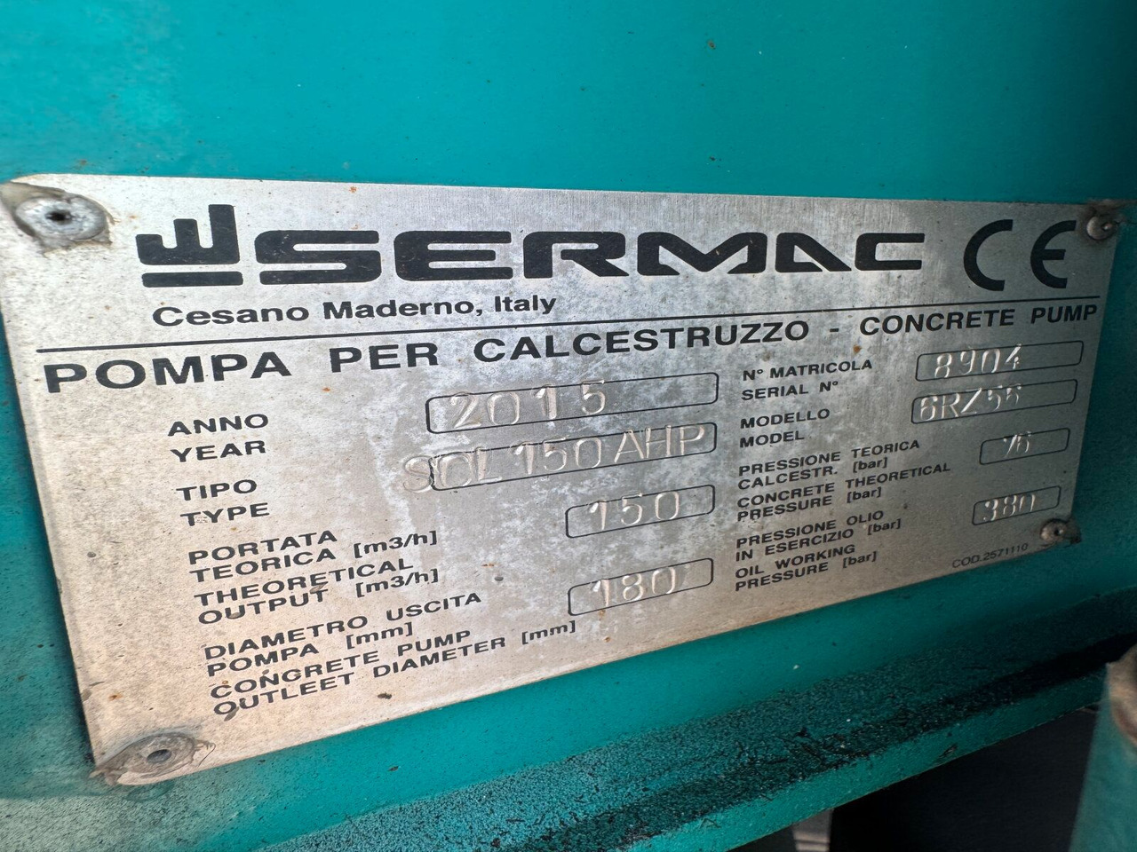 Mercedes-Benz AROCS 5051 10x6 Euro 6 Betonpumpe SERMAC 6RZ56 - مضخة خرسانة: صورة 3 Mercedes-Benz AROCS 5051 10x6 Euro 6 Betonpumpe SERMAC 6RZ56 - مضخة خرسانة: صورة 3