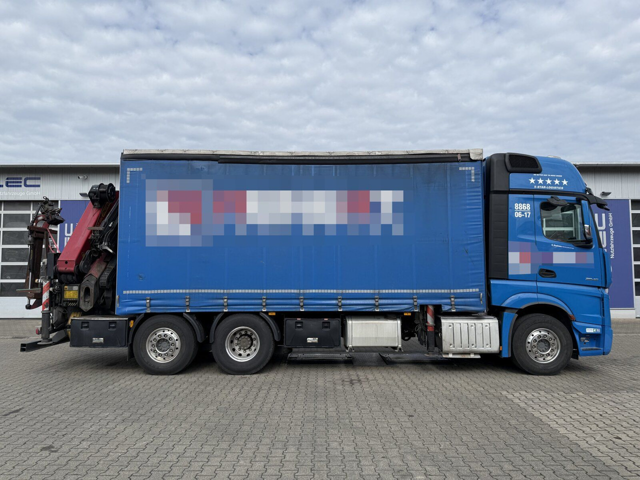 Mercedes-Benz Actros 6x2 Pritsche Kran Palfinger PK34002 + JIB - شاحنات مسطحة, شاحنة كرين: صورة 2 Mercedes-Benz Actros 6x2 Pritsche Kran Palfinger PK34002 + JIB - شاحنات مسطحة, شاحنة كرين: صورة 2